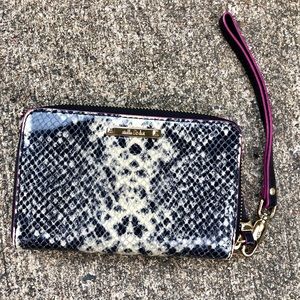 Stella and Dot snake print wristlet / wallet